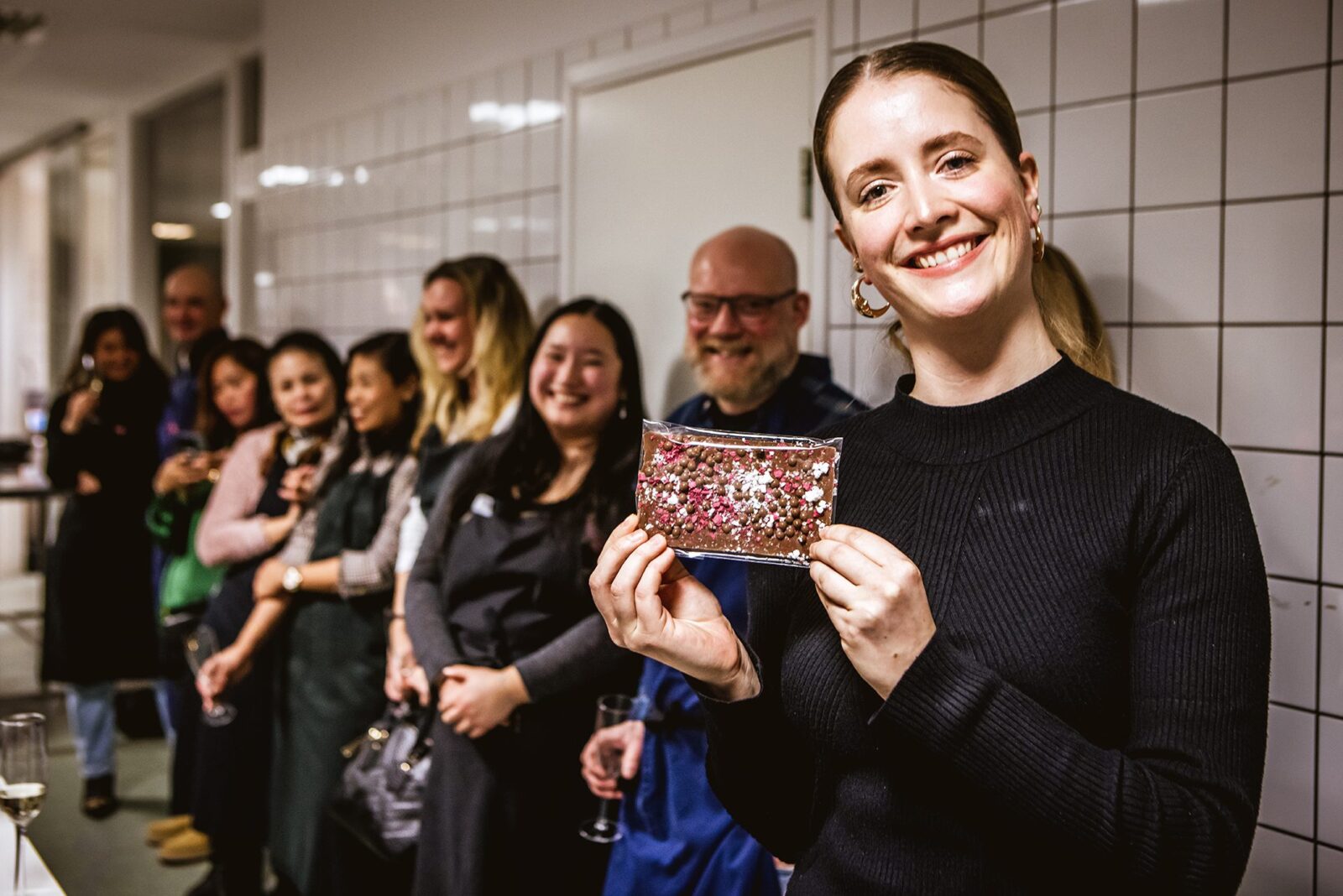 Hanna med vinnande Freyschokladen 2022
